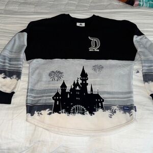 Disney Black and Gray Castle Crewneck Sweater